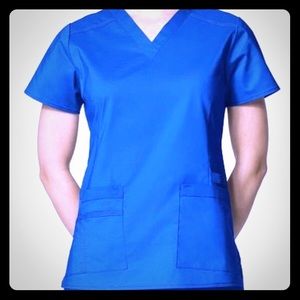 WonderWink royal blue wonderflex scrub top